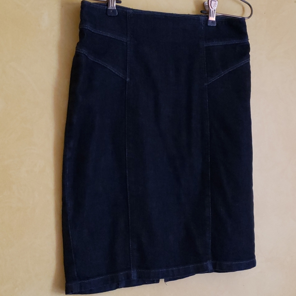 Ann Taylor denim pencil skirt